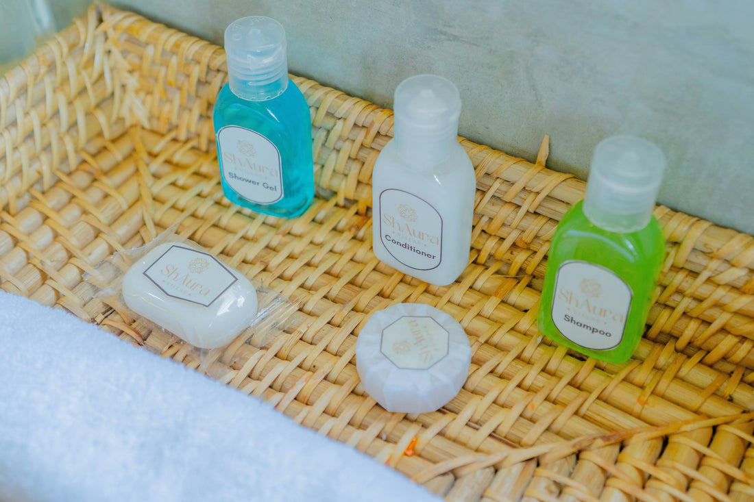Foam Pump Bottle Organization Ideas for a Guest Bathroom