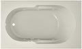 Jacuzzi SIGNATURE Acrylic Drop-In Bathtub, Soaking Sanctuary, Slip Resistant, Universal Drain Placement, 60" (L) x 36" (W), Rectangle, Oyster