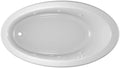 Jacuzzi SIGNATURE Acrylic Drop-In Bathtub, Heated Jet Massage Tub, Slip Resistant, Left Drain Placement, 66" (L) x 38" (W), Oval, White