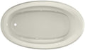Jacuzzi SIGNATURE Acrylic Drop-In Bathtub, Jet Massage Tub, Slip Resistant, Left Drain Placement, 72" (L) x 42" (W), Oval, Oyster