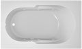 Jacuzzi SIGNATURE Acrylic Drop-In Bathtub, Jet Massage Tub, Slip Resistant, Left Drain Placement, 60" (L) x 36" (W), Rectangle, White