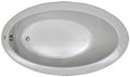 Jacuzzi SIGNATURE Acrylic Drop-In Bathtub, Soaking Sanctuary, Slip Resistant, Left Drain Placement, 66" (L) x 38" (W), Oval, Oyster