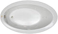 Jacuzzi SIGNATURE Acrylic Drop-In Bathtub, Jet Massage Tub, Slip Resistant, Right Drain Placement, 66" (L) x 38" (W), Oval, Oyster