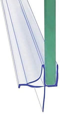 Frameless Shower Door Bottom Seal Shower Sweep with Drip Rail for 3/16 Inch Glass,36 Inch Long, Vinyl, Clear
