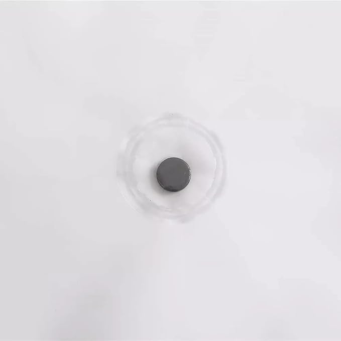 White Stall Shower Curtain Liner 60 x 72 inch Plastic Shower Liner Washable Inside Small Shower Curtain Liner PEVA Shower Curtains for Bathroom with Magnets and Rustproof Metal Grommet Holes