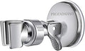 Adjustable Shower Head Holder, Bathroom Suction Cup Handheld Shower Head Bracket, Removable Wall Mounted Suction Bracket (Silver-1)