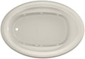 Jacuzzi SIGNATURE Acrylic Drop-In Bathtub, Heated Jet Massage Tub, Slip Resistant, Left Drain Placement, 59" (L) x 41" (W), Oval, Oyster