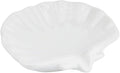 Ceramic Soap Holder, Sea-Shell Soap Tray with Self Draining, Soap Tray for Sink Washroom Bathroom Shower, Small Cute and Elegant Holder with Glaze, Easy Cleaning (White)