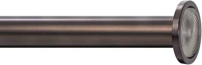 Ivilon Tension Curtain Rod - Spring Tension Rod for Windows or Shower, 54 to 90 Inch. Oil Rubbed Bronze ORB