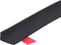 uxcell 39 Inch Collapsible Shower Barrier Stopper Water Splash Guard Blocker 39"Lx0.8"Wx0.5"H for Bathroom Kitchen Wet and Dry Separation, Black