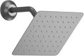 AYIVG Square 304 Stainless Steel 8 Inch Wall Mount Rain Shower head With Shower Arm And flange (Brushed Nickel)