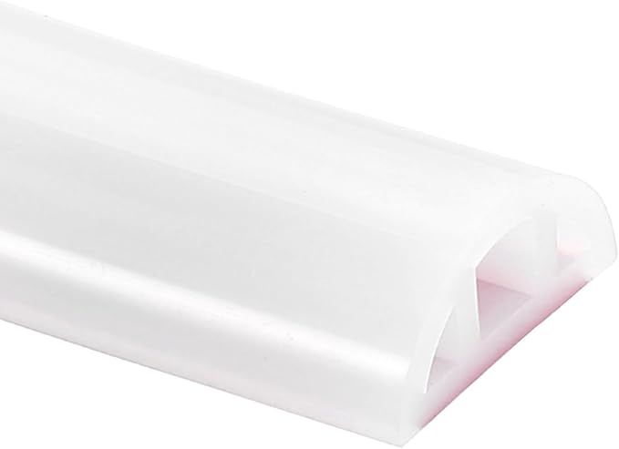 uxcell Shower Water Barrier, 67" Silicone Splash Guard Shower Water Stopper Retention System for Bathtub Sink Washing Machine Dry and Wet Separation, 1.18"W x 0.47"H, Clear