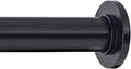 Ivilon Tension Curtain Rod - Spring Tension Rod for Windows or Shower, 36 to 54 Inch. Black