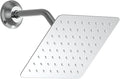 AYIVG Square 304 Stainless Steel 8 Inch Wall Mount Rain Shower head With Shower Arm And flange (Chrome)