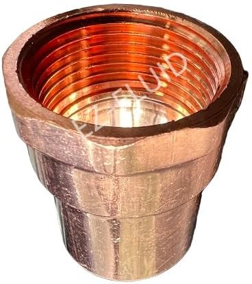 EZ-FLUID Plumbing 4" C X FIP LF Copper Female Adapter Pressure Copper Fittings,Sweat Solder Connection for Residential,Commercial Pipe. (1)