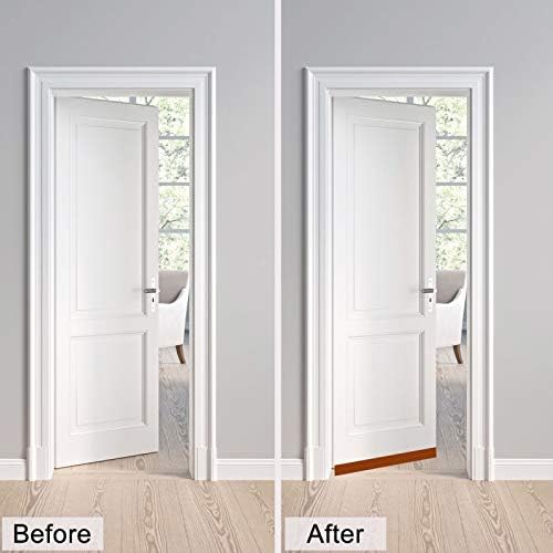 TORRAMI Silicone Door Sweep Draft Stopper 2 inch Width 20 Feet Length,Seal Insulation for Door Under Bottom, Gap, Side, Glass Shower Door, Sliding Door,White