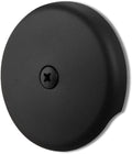 Single Hole Bathtub Drain Overflow Plate with One Matching Screws, Easy to Install, Matte Black