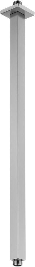 BESTILL 24 Inch Brushed Nickel Ceiling Mount Shower Arm and Flange, Square Rain Shower Arm
