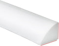 Duzzy 59 Inch Flexible Quarter Round Molding, Peel and Stick Silicone Rubber Trim Suitable for Shower Pans Gap and the Base of Staircase
