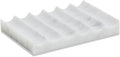 Luxurious Marble Soap Dish Jewelry Ring Tray - Rectangle Stone Soap Tray & Saver for Shower – Self Draining Soap Holder for Bathroom, Kitchen,Carrara White