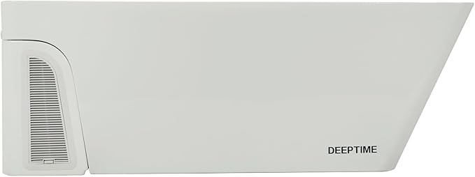 Deeptime Smart Cold Plunge Tub with Basin, Built-in Chiller (Down to 38 °F) – Smartphone Controlled, Whisper-Quiet, Spacious Design for Full-Body Recovery & Cold Therapy,White
