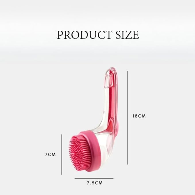 Pet Bath Brush with Silicone Bristles – Grooming Massage Tool with Liquid Dispenser for Wet & Dry Use – Deep Cleaning Portable Brush for Dogs and Cats (Yellow)