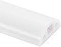 uxcell Shower Water Barrier, 98" Silicone Splash Guard Shower Water Stopper Retention System for Bathtub Sink Washing Machine Dry and Wet Separation, 1.18"W x 0.47"H, White