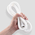 Silicone Shower Hose Extra Long,Explosion Proof Anti Winding Showerhead Hose,Used In Showerheads Spray Bidet Bathing Toilet Cleaning Flexible RV Shower Hoses Replacement (White, 79 In)