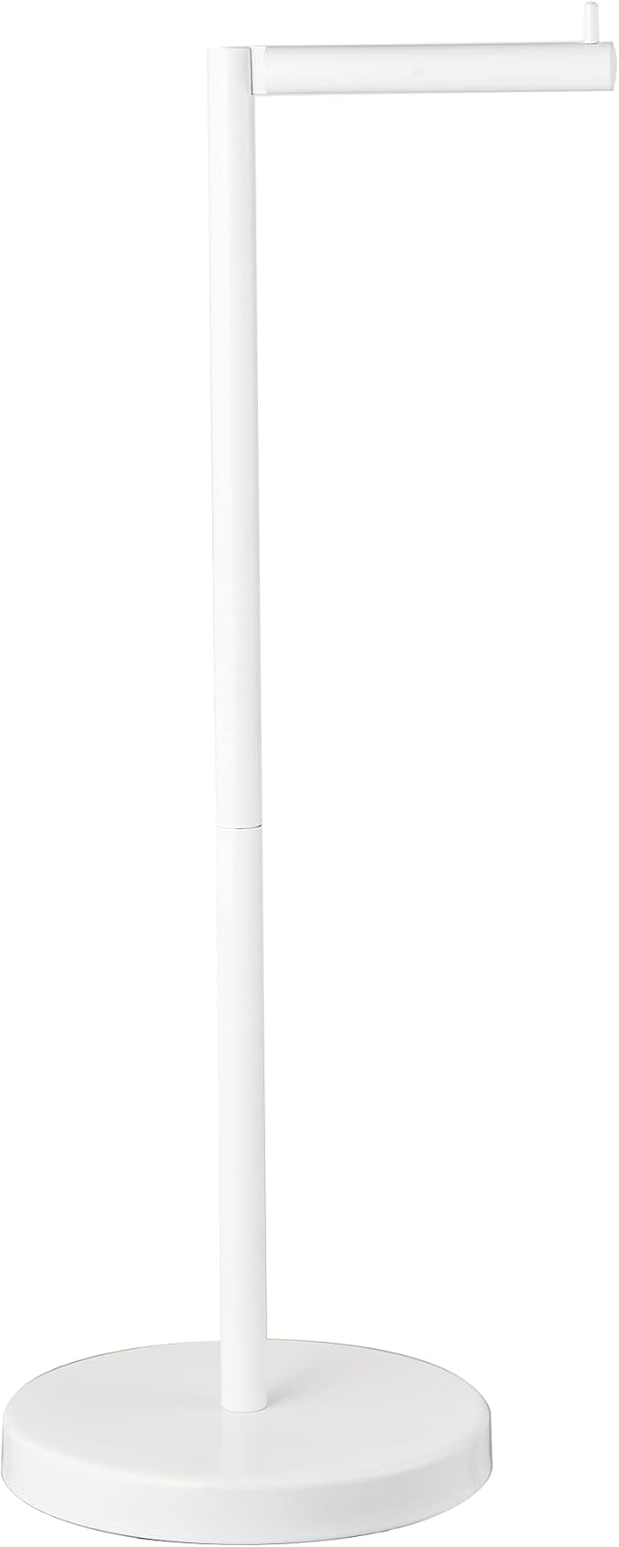 MARMOLUX ACC Free Standing Toilet Paper Holder Stand with Storage for 4 Rolls of Toilet Tissue for Bathroom, Stainless Steel Luxury Modern White Finished 1pc
