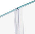 78" Shower Door Side Seal Strip for 1/4 inch Frameless Glass Shower Door Clear Polycarbonate