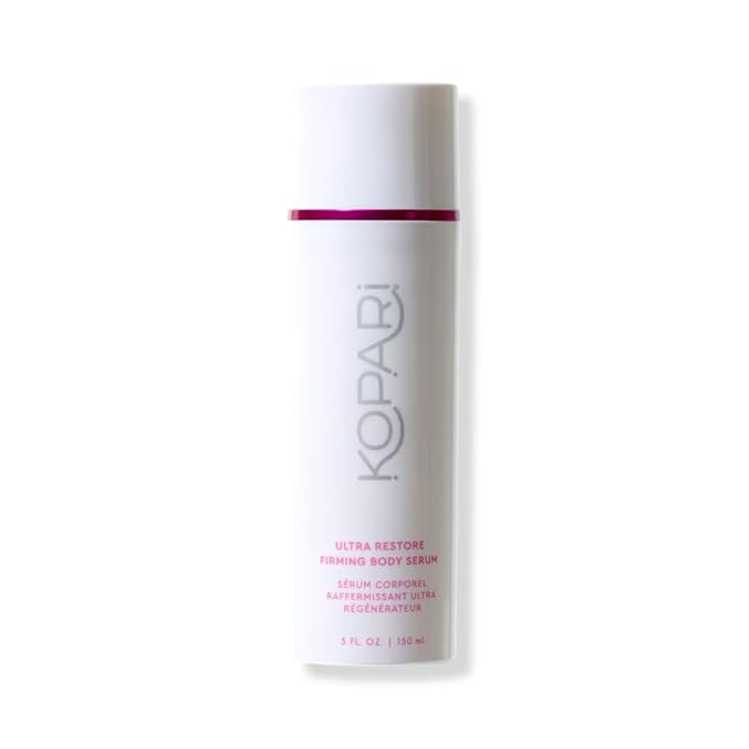 Kopari Ultra Restore Firming Body Serum with Dual Peptide Complex, Deeply Hydrates, Improves Skin Tone & Texture, Firms & Enhances Elasticity, 5 oz