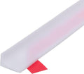 uxcell 118 Inch Collapsible Shower Barrier Stopper Water Splash Guard Blocker 118"Lx0.8"Wx0.5"H for Bathroom Kitchen Wet and Dry Separation, White