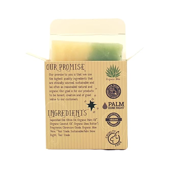 Natural Cucumelon Bar Soap - Gentle Cleansing for Sensitive Skin, Fruity - 3 Pack