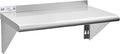 Hally Stainless Steel Shelf 12 x 24 Inches 230 lb, NSF Commercial Wall Mount Floating Shelving for Restaurant, Kitchen, Home and Hotel