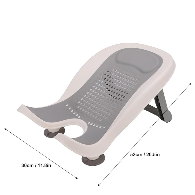 ciciglow Baby Butt Washing Basin, Portable Bath Tub with Strong Suction Cups and Soft Mesh, for Newborn Toddler Bath Time Support