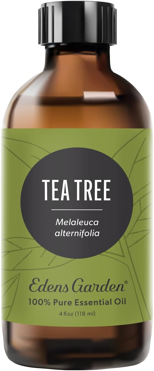 Edens Garden Tea Tree Essential Oil- 100% Pure Premium Grade, Undiluted, Natural, Therapeutic, Aromatherapy, The Best for Diffuser, Hair, Humidifiers, Kid Safe118 ml (4 fl oz)