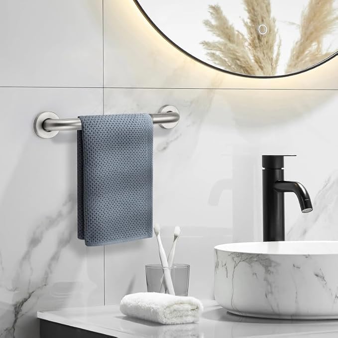 Grab Bars for Shower, 2 Pack 12-Inch Anti Slip Shower Handles for Elderly, Safety Shower Grab Bar, Stainless Steel Handicap Grab Bars for Bathroom,Toilet (Brushed Nickel, 1" Diameter)