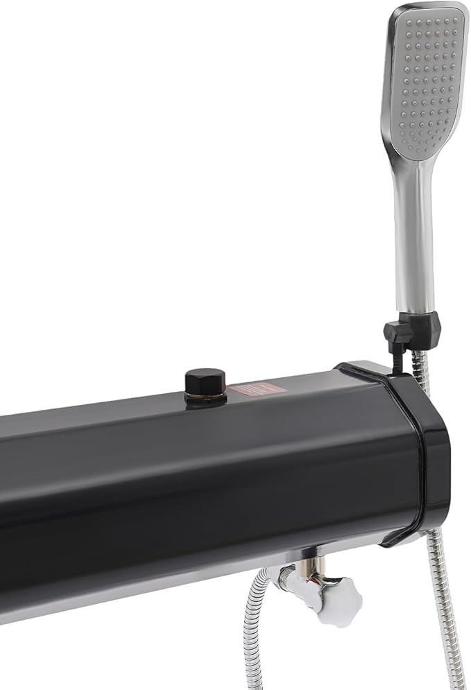 Portable Water Tank with Camping Shower, Pressurized Outdoor Shower System for Camping