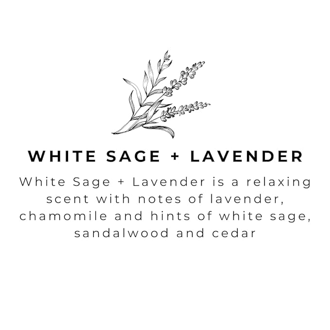 River Birch White Sage Lavender Scented Natural Hand Soap -Handmade Soap -Moisturizing Hand Wash with Amber Glass Dispenser - Luxury Scented Hydrating Hand Soap - Vegan and Non Toxic -16 Fl Oz