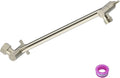 8 Inch Shower Head Extension Arm Brushed Nickel. Solid Brass Adjustable Shower Arm Extension. Lower Or Raise Any Rain Or Handheld Showerhead To Your Height & Angle – Universal Connection