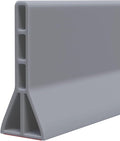 Raycity 3" High Shower Threshold Water Dam 118 IN Collapsible Shower Water Splash Guard for Curbless Shower Threshold Barrier Water Stopper for Wet and Dry Separation Bathroom and Kitchen (Grey)