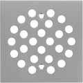 Square Style 4-1/4 inch Screw-in Shower Drainer Cover Floor Drainer Grates with Screws Brushed Nickel
