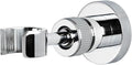PHASAT Handheld Shower Head Holder Adjustable Solid Brass Handheld Shower Head Bracket Holder Wall Mount,Shower Wand Holder Chrome,A13023C