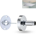 3 Inch Shower Arm with Flange and Stabilizer Bracket, Ceiling Mount Replacement Rain Shower Head 304 Stainless Steel Straight Arm For Fixed Shower Head, Chrome