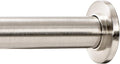 Ivilon Tension Curtain Rod - Spring Tension Rod for Windows or Shower, 36 to 54 Inch. Brushed Nickel