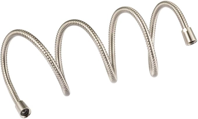 60-inch Extra Long Brushed Nickel Shower Hose Replacement, 304 Stainless Steel Made Long Hand Held Shower Hose With Brass Fitting (60-inch, Brushed Nickel Finish)