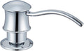 Built in Soap Dispenser for Kitchen Sink Countertop, Solid Brass Pump Head Long Spout with 10.2 Ounce PET Food Safe Material Lotion Bottle, Chrome Finish
