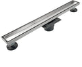Neodrain 28-Inch Linear Shower Drain with Tile Insert Grate, Professional Brushed 304 Stainless Steel Rectangle Shower Floor Drain Manufacturer, Linear Drain with Shower Drain Base