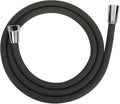 59 Inches Shower Hose Ultra-Soft Silicone Shower Hose Extension Anti-Kink Designed Long Handheld Shower Head Hose Replacement with Brass Insert and Nut Dark Gray