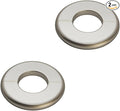2pcs Wall Split Flange, Self-Adhesive Escutcheon Plate for 28mm/1.1" Dia Pipe, ABS Round Plumbing Cover Plates for Bathroom Kitchen Toilet Faucet, Gold